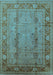 Oriental Light Blue Industrial Rug, urb3111lblu