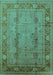 Oriental Turquoise Industrial Rug, urb3111turq