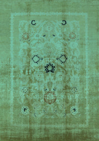 Oriental Turquoise Industrial Rug, urb3112turq