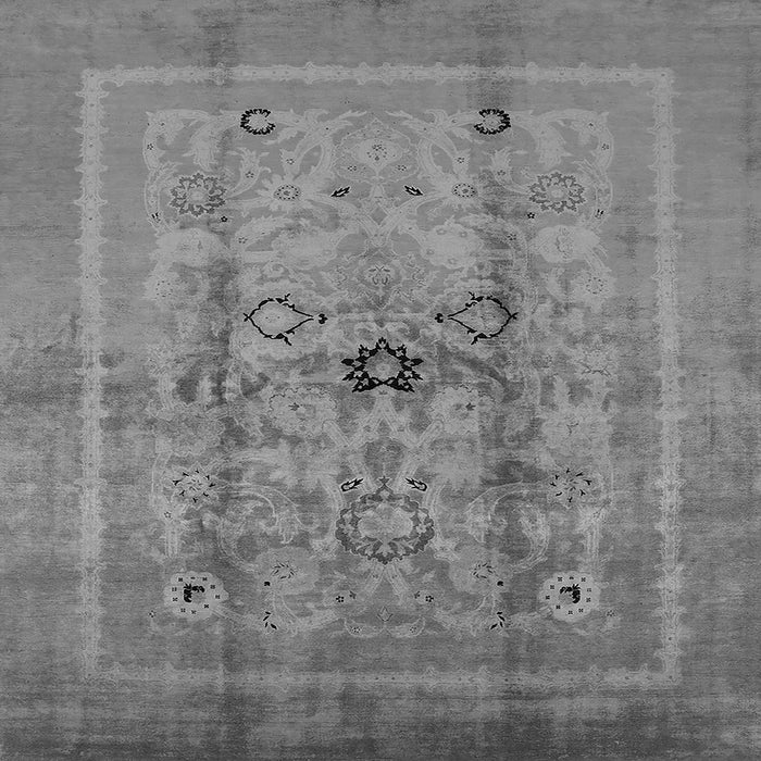 Square Oriental Gray Industrial Rug, urb3112gry