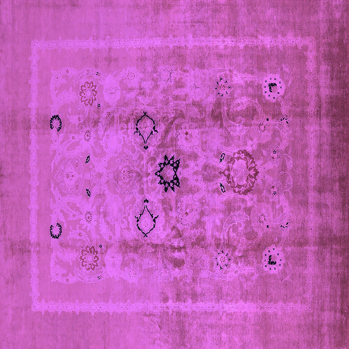 Square Oriental Purple Industrial Rug, urb3112pur