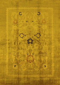 Oriental Yellow Industrial Rug, urb3112yw