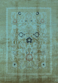 Oriental Light Blue Industrial Rug, urb3112lblu