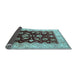 Sideview of Oriental Light Blue Industrial Rug, urb3113lblu