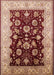 Mid-Century Modern Light Salmon Pink Oriental Rug, urb3113