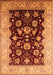 Machine Washable Oriental Orange Industrial Area Rugs, wshurb3113org