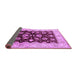 Sideview of Oriental Purple Industrial Rug, urb3113pur