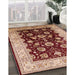 Machine Washable Industrial Modern Light Salmon Pink Rug in a Family Room, wshurb3113