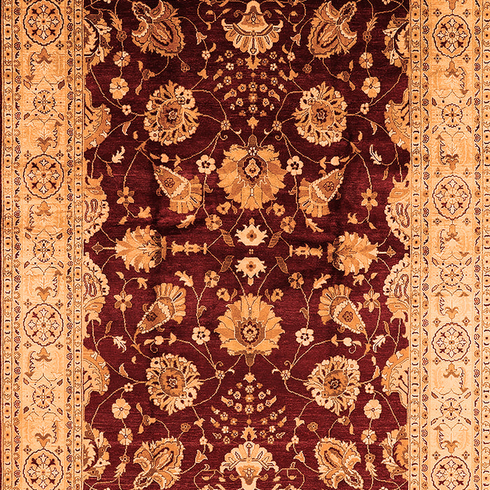 Oriental Orange Industrial Rug, urb3113org