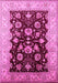 Machine Washable Oriental Pink Industrial Rug, wshurb3113pnk