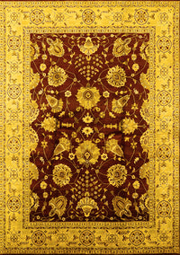 Oriental Yellow Industrial Rug, urb3113yw