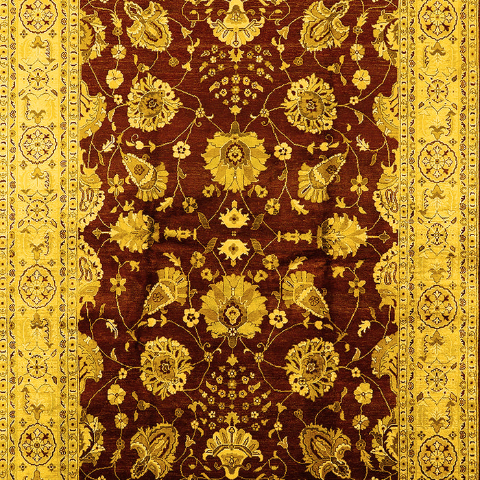 Oriental Yellow Industrial Rug, urb3113yw