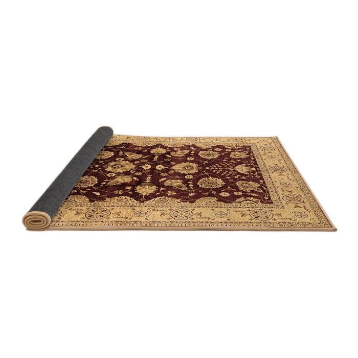 Sideview of Oriental Brown Industrial Rug, urb3113brn