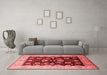 Industrial Red Washable Rugs