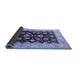 Sideview of Oriental Blue Industrial Rug, urb3113blu