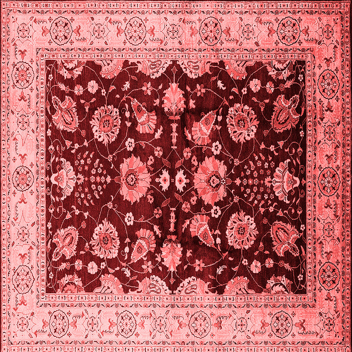 Machine Washable Oriental Red Industrial Rug, wshurb3113red