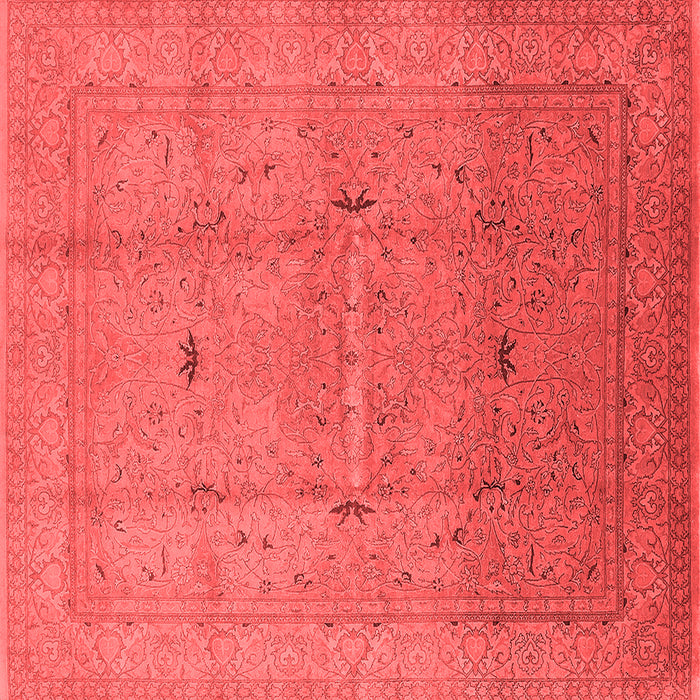 Machine Washable Oriental Red Industrial Rug, wshurb3114red
