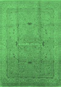 Oriental Emerald Green Industrial Rug, urb3114emgrn