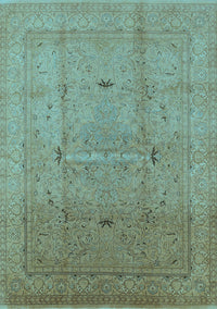 Oriental Light Blue Industrial Rug, urb3114lblu