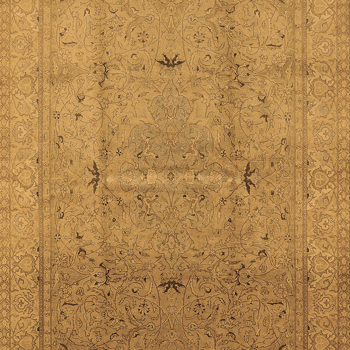 Machine Washable Oriental Brown Industrial Rug, wshurb3114brn