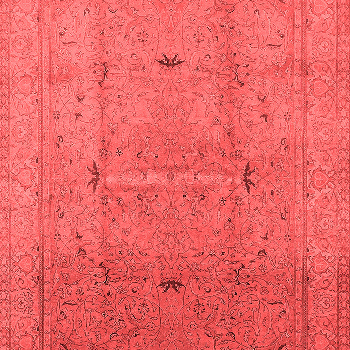 Machine Washable Oriental Red Industrial Rug, wshurb3114red
