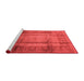 Industrial Red Washable Rugs