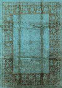 Oriental Light Blue Industrial Rug, urb3115lblu