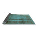 Sideview of Oriental Light Blue Industrial Rug, urb3115lblu