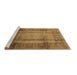 Sideview of Machine Washable Oriental Brown Industrial Rug, wshurb3115brn