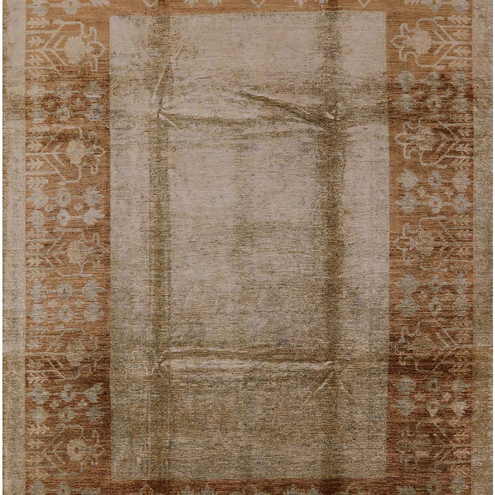 Machine Washable Industrial Modern Orange Salmon Pink Rug, wshurb3115