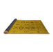 Sideview of Oriental Yellow Industrial Rug, urb3116yw