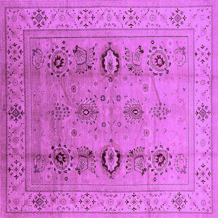 Square Oriental Purple Industrial Rug, urb3116pur