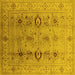 Square Oriental Yellow Industrial Rug, urb3116yw