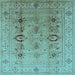 Square Oriental Light Blue Industrial Rug, urb3116lblu