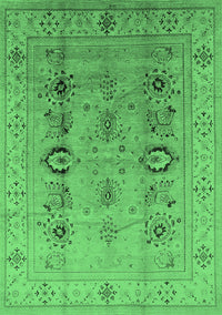 Oriental Emerald Green Industrial Rug, urb3116emgrn