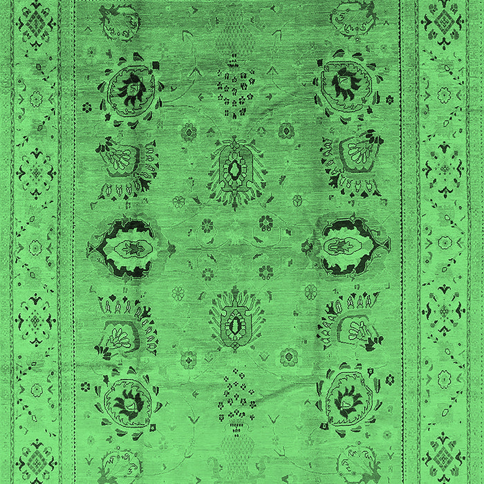 Oriental Emerald Green Industrial Rug, urb3116emgrn