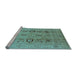 Sideview of Machine Washable Oriental Light Blue Industrial Rug, wshurb3116lblu