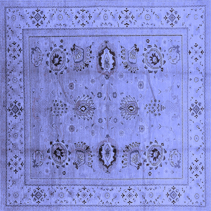 Square Oriental Blue Industrial Rug, urb3116blu
