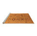 Sideview of Machine Washable Oriental Orange Industrial Area Rugs, wshurb3116org
