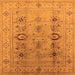 Square Oriental Orange Industrial Rug, urb3116org