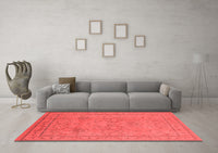 Machine Washable Oriental Red Industrial Rug, wshurb3117red