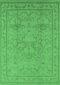 Oriental Emerald Green Industrial Rug, urb3117emgrn