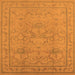 Square Oriental Orange Industrial Rug, urb3117org