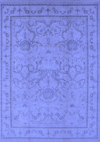 Oriental Blue Industrial Rug, urb3117blu