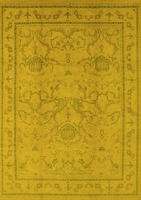 Oriental Yellow Industrial Rug, urb3117yw