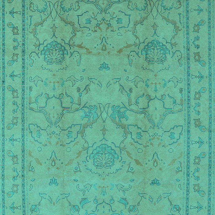 Oriental Turquoise Industrial Rug, urb3117turq