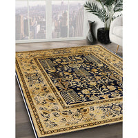 Mid-Century Modern Bakers Brown Oriental Rug, urb3118