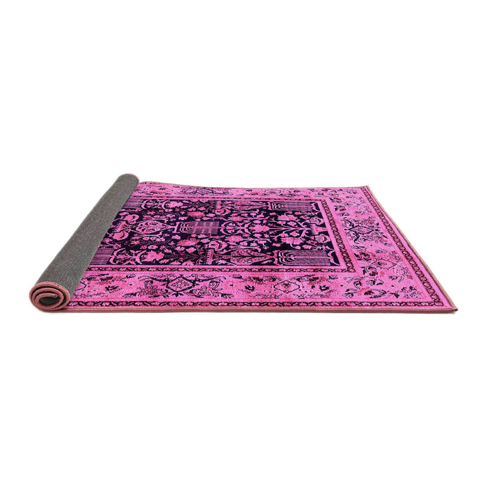 Sideview of Oriental Pink Industrial Rug, urb3118pnk