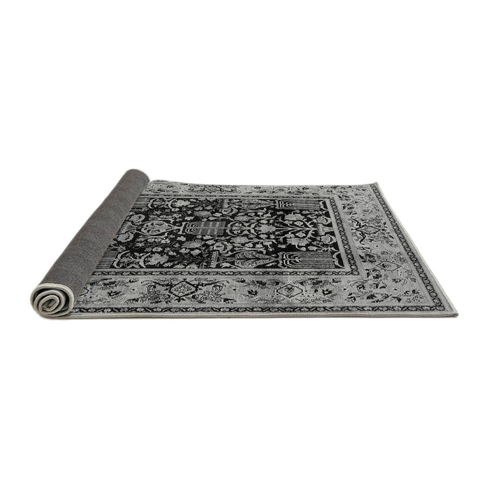 Sideview of Oriental Gray Industrial Rug, urb3118gry