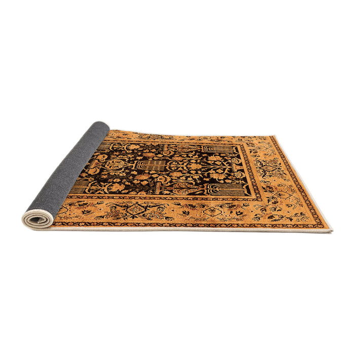 Sideview of Oriental Orange Industrial Rug, urb3118org